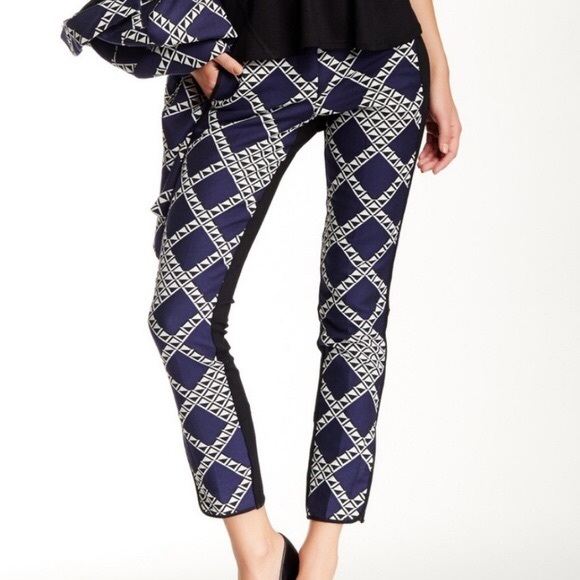 Trina Turk Pants - Trina Turk • geometric ponte cigarette pants 2